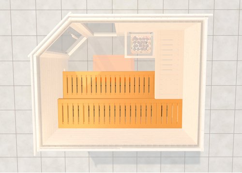 Thumbnail - WEKA Saunabank, lindenholz, natur - beige