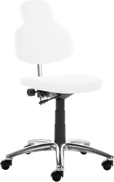 Mayer Sitzmöbel Drehstuhl »2206«, BxH: 62 x 60 cm, weiß - weiss