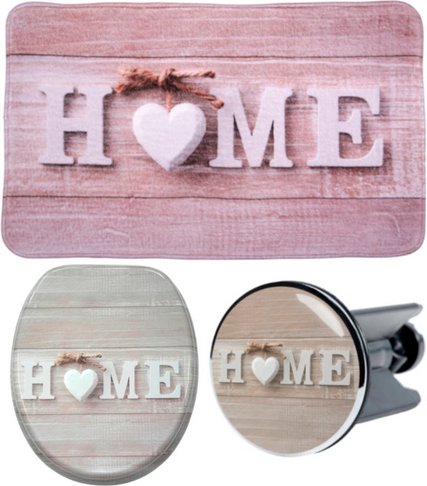 Sanilo Bad-Accessoire-Set, 3-tlg., Home - braun