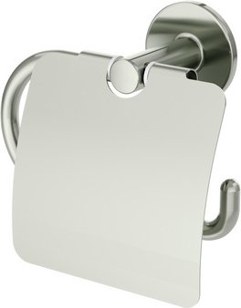 LENZ Toilettenpapierhalter »NOA«, Nickel-matt, Montageart: Kleben oder Bohren - silberfarben