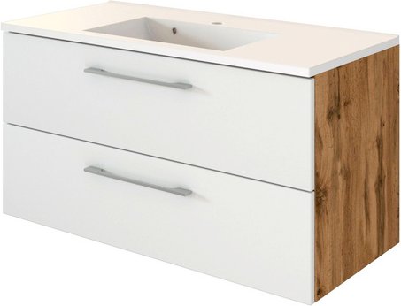 HELD MÖBEL Waschtisch »Livorno«, BxHxT: 100 x 54 x 47 cm - weiss