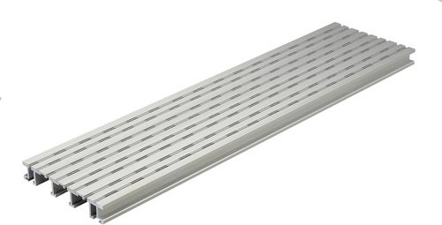 Kosche Entwässerungs- und Lüftungsprofil, BxL: 15 x 100 cm, Aluminium - silberfarben