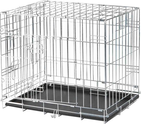 Thumbnail - TRIXIE Transportkäfig, LxBxH: 64 x 54 x 48 cm - silberfarben