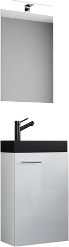 VCM Waschplatz-Set »Slito«, BxHxT: 41 x 130 x 22 cm - weiss