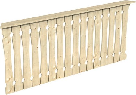 SKANHOLZ Brüstung, BxH: 78,5 x 96 cm, Holz, natur