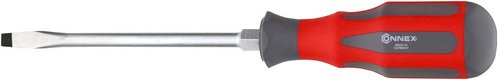 CONNEX Schraubendreher, Klingenlänge: 125 mm, Stahl, Längsschlitz, 110g - rot