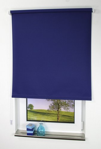 LIEDECO Seitenzug-Rollo, dunkelblau, Polyester
