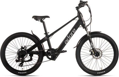 Adore E-Mountainbike »KS-240«, RH: 30 cm, 7-Gang - schwarz