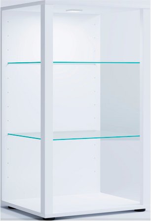 VCM Standvitrine »Glasol«, BxHxL: 52 x 90 x 44 cm - weiss