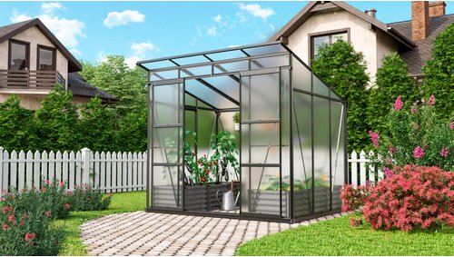 VITAVIA Gewächshaus »Freya Plus«, BxHxL: 192 x 231 x 254 cm - schwarz