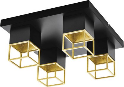 EGLO Wand-/Deckenleuchte »MONTEBALDO«, Stahl - schwarz