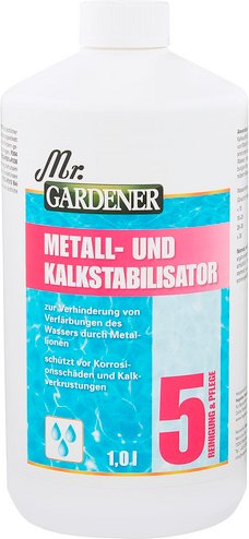 Mr. GARDENER metall_und_kalksteinstabilisator, 1 l - weiss