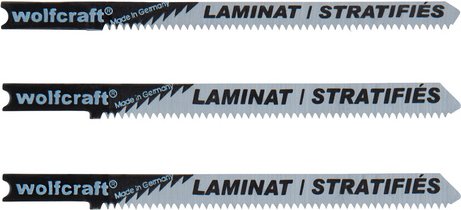 WOLFCRAFT Sägeblatt, Länge: 100 mm, Kohlenstoffstahl (HCS) - silberfarben