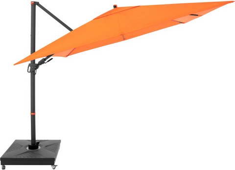 DOPPLER Pendelschirm »MyZone «, 280 x 280 cm, quadratisch, Sonnenschutzfaktor: 50 - orange