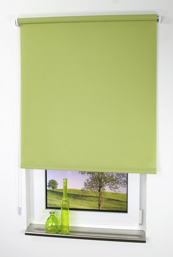 Thumbnail - LIEDECO Seitenzug-Rollo, grün, Polyester - gruen