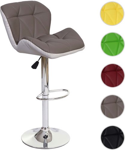 MVG Barhocker »MVG-A92«, verchromtes Metall - grau