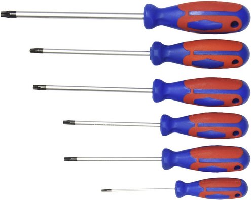 CONNEX Schraubendrehersatz, 6-tlg. Set, Torx - silberfarben