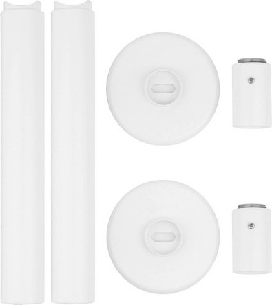 Thumbnail - XIMAX Raumteilerset, (BxLxT): 3 x 8 x 22 cm, weiß, Stahl, Kunststoff - weiss