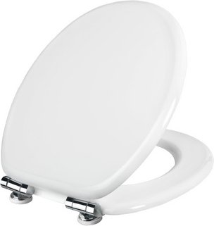 CORNAT WC-Sitz »MOLINOS«, MDF, D-Form, mit Softclose-Funktion - weiss