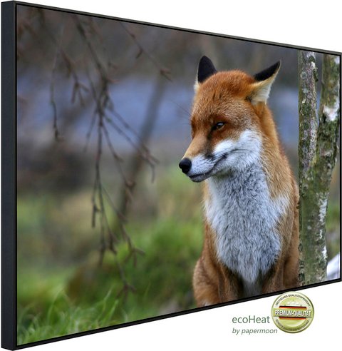 Thumbnail - papermoon Infrarotheizung »EcoHeat - Roter Fuchs«, Matt-Effekt - bunt