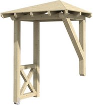 SKANHOLZ Vordach »Wesel 3«, 188 x 126 cm (BxT), nordische Fichte, natur - beige