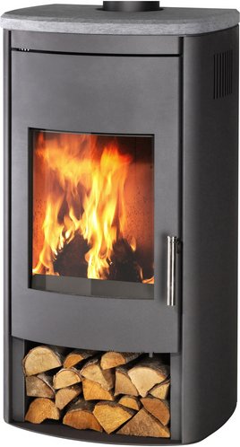 WAMSLER Kaminofen »Konstanz«, grau, Stahl, 8 kW