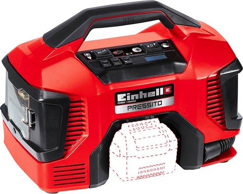 EINHELL Hybrid-Kompressor »PRESSITO«, max. Luftmenge: 16l/min, max. Betriebsdruck: 11bar - rot