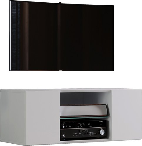 VCM Lowboard »Jusa 95«, BxH: 36 x 40 cm, Holzwerkstoff - weiss