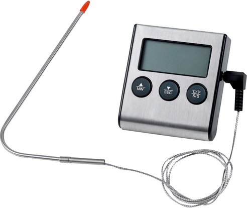 Mr. GARDENER Thermometer, silberfarben