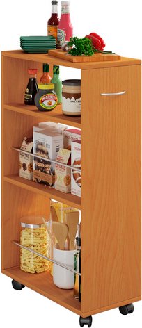 VCM Küchenwagen »Tusal«, BxH: 25 x 85 cm, Holzwerkstoff - braun