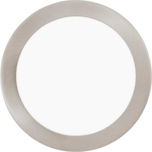 EGLO Einbauleuchte »FUEVA 1«, 18 W, Einbautiefe: 3 cm - silberfarben