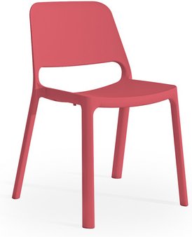 Mayer Sitzmöbel Stapelstuhl »2050«, BxL: 55 x 51 cm, Kunststoff - rot