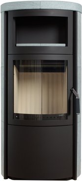 HARK Kaminofen »Vito WW GT ECOplus«, grau, Stahl, 8 kW, wasserführend