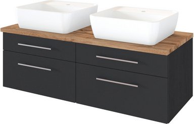 HELD MÖBEL Waschtisch »Davos«, BxHxT: 120 x 54 x 47 cm - grau