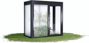 SunElements Gewächshaus »SunGarden Deluxe 2.1«, BxHxT: 233 x 229 x 128 cm, anthrazit-metallic - grau