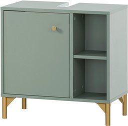 SCHILDMEYER Waschbeckenunterschrank »Ando«, BxHxT: 60,3 x 60,3 x 33 cm, pistazie, melaminbeschichtet - gruen