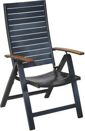 MERXX Gartenmöbelset »Astros«, 7-tlg., klappbar, Aluminium/Akazie - grau