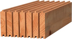 PALMAKO Fußboden für Pavillon »Palmako Connect«, B x T: 295 x 295 cm, braun, tauchgrundiert