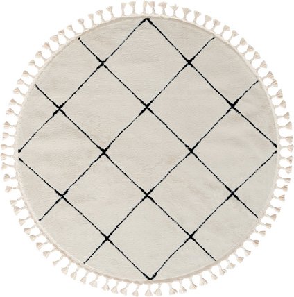 My Flair Teppich »Moroccan Satisfaction«, rund, Polypropylen (PP), weiß - weiss