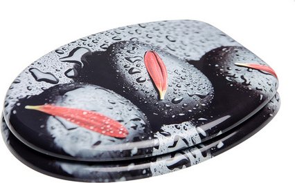 Sanilo WC-Sitz, BxL: 37,7 x 47 cm, Elegance - grau