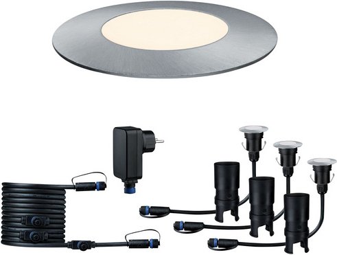 Thumbnail - PAULMANN Bodeneinbauleuchte »Plug & Shine Floor Mini«, 2,5 W, dimmbar - silberfarben