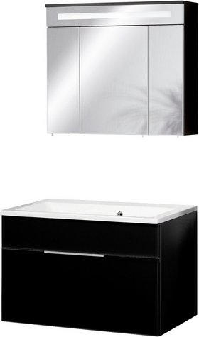 FACKELMANN Waschplatz-Set »KARA«, 80cm Anth 1Schub - grau