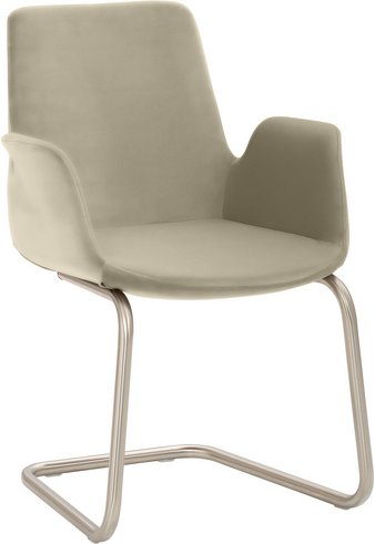 Mayer Sitzmöbel Sessel »2009«, BxHxL: 58 x 86 x 56 cm, Stahl/Stoff - braun