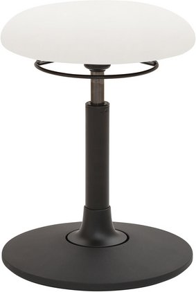 Mayer Sitzmöbel Hocker »1166«, Breite: 40 cm, höhenverstellbar, Kunstleder, weiß - weiss