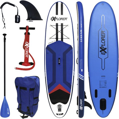 Thumbnail - EXPLORER Stand-Up-Paddleset »Stream 10.2«, BxHxL: 85 x 15 x 310 cm - rot