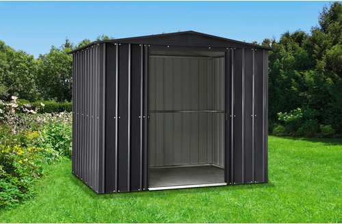 Globel Gerätehaus »Dream«, Metall, BxHxT: 245 x 198 x 247 cm (Außenmaße inkl. Dachüberstand) - grau