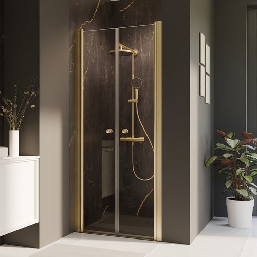 BREUER Pendeltür »Elana 2.0«, Satiniert für Nische 1000 - goldfarben