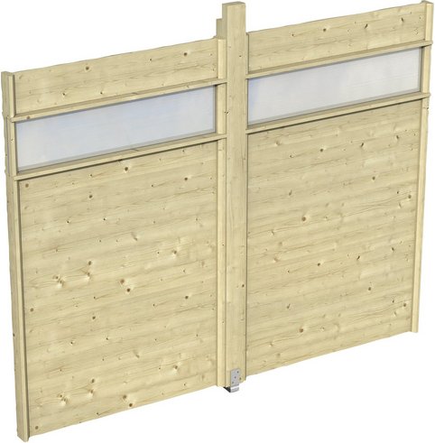 SKANHOLZ Wand für Pavillon »Toulouse«, Breite: 78,5 cm, Holz, natur - beige