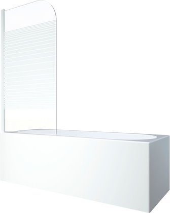 Marwell Duschabtrennung, BxH: 75 x 140 cm, 1-teilig - weiss