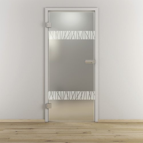 NOVADOORS Glasdrehtür »NOVA 550«, matt - transparent